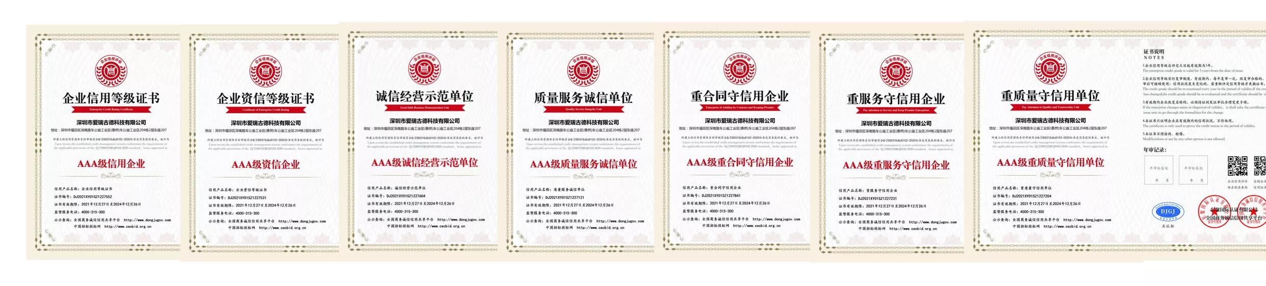 爱瑞古德资质